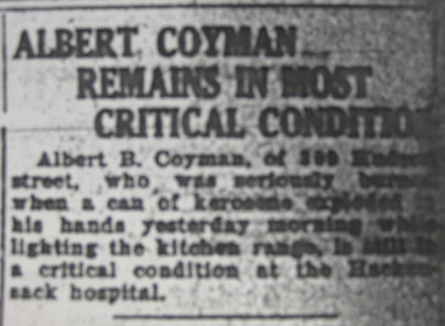 Albert Coyman The Evening Record Nov. 5, 1917